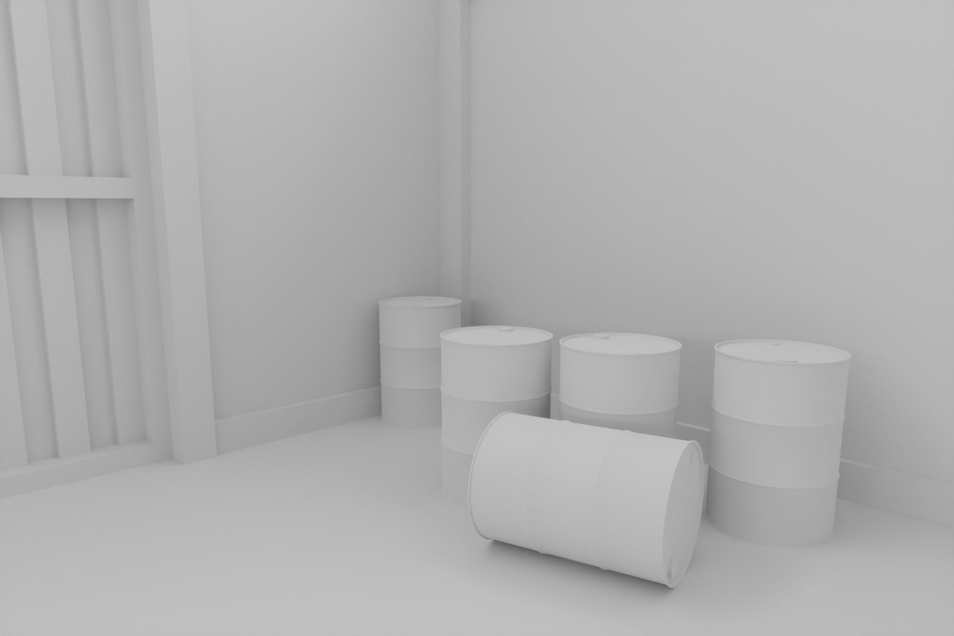 Old hangar 3D model_12