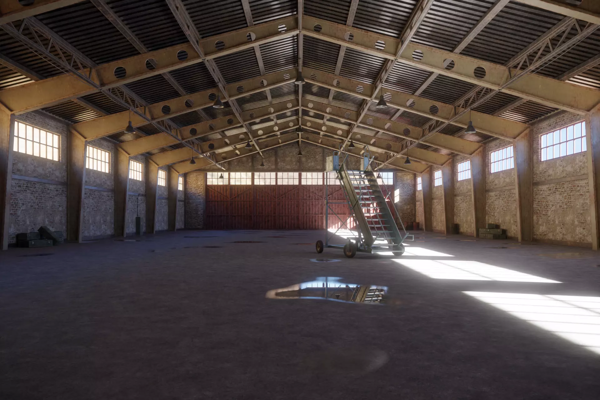 Old hangar 3D model_0