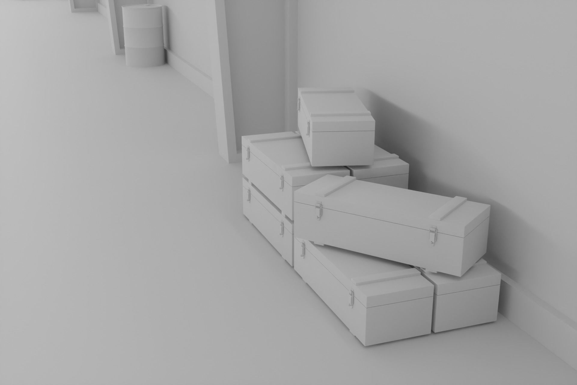 Old hangar 3D model_11