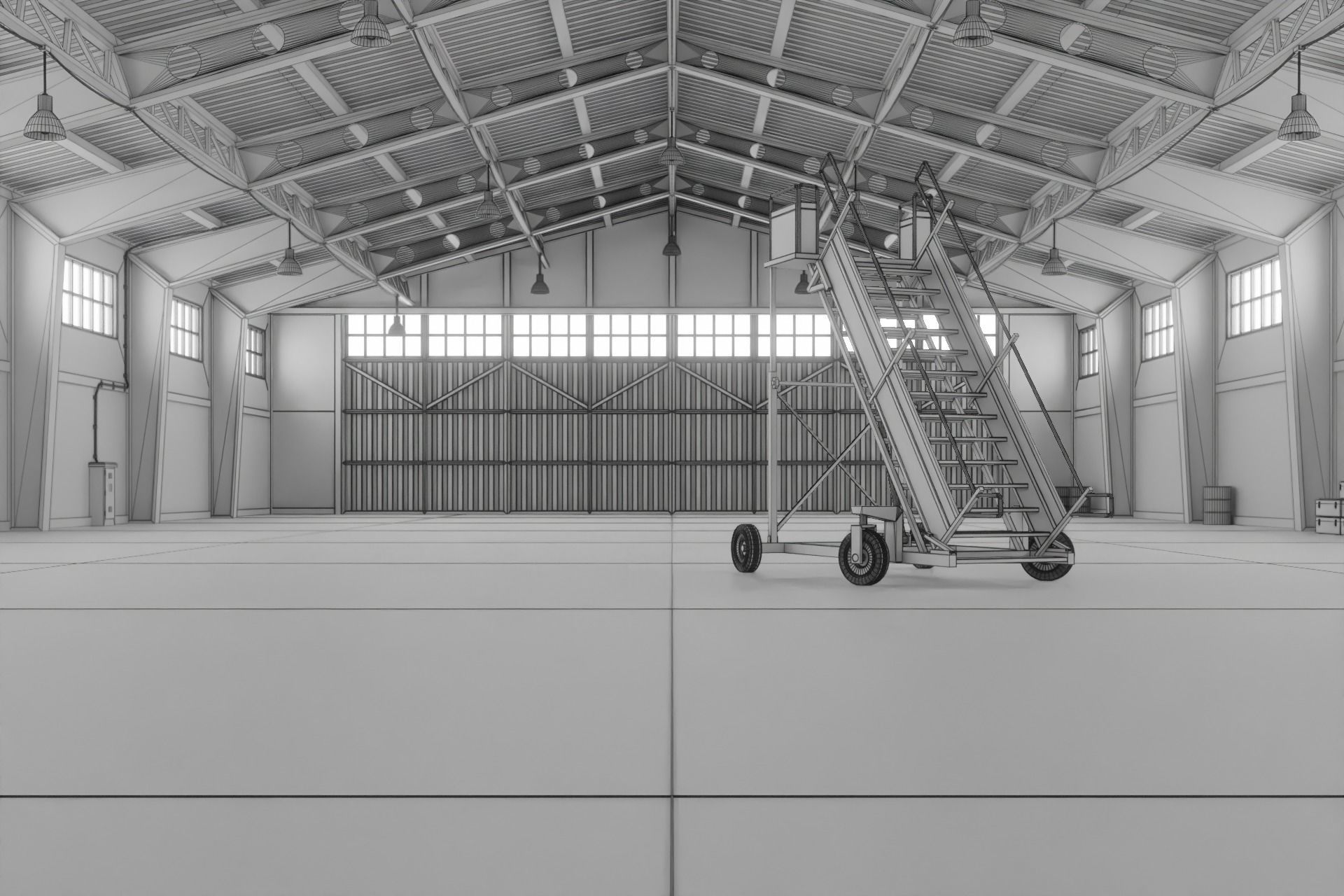 Old hangar 3D model_15