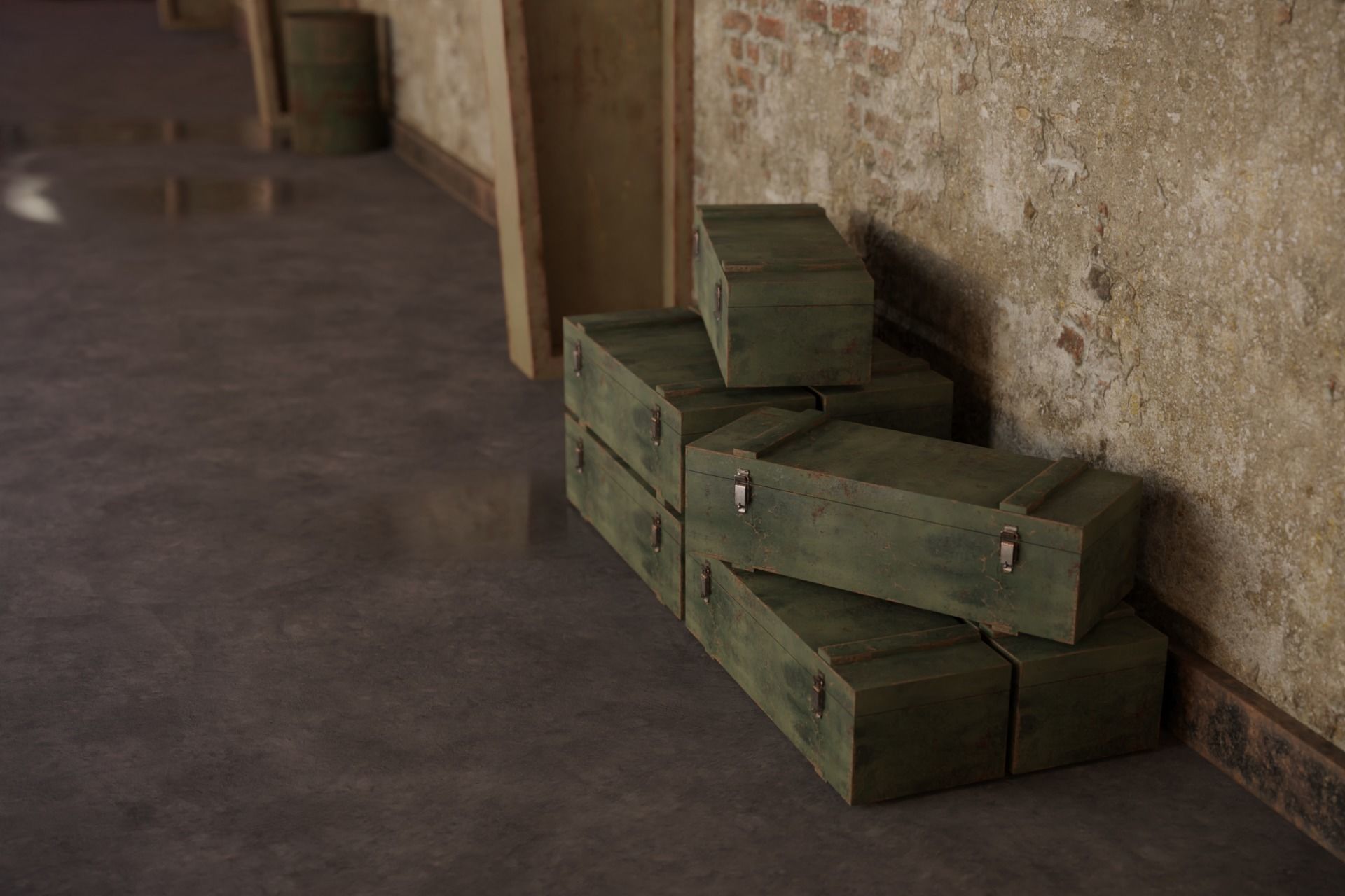 Old hangar 3D model_4