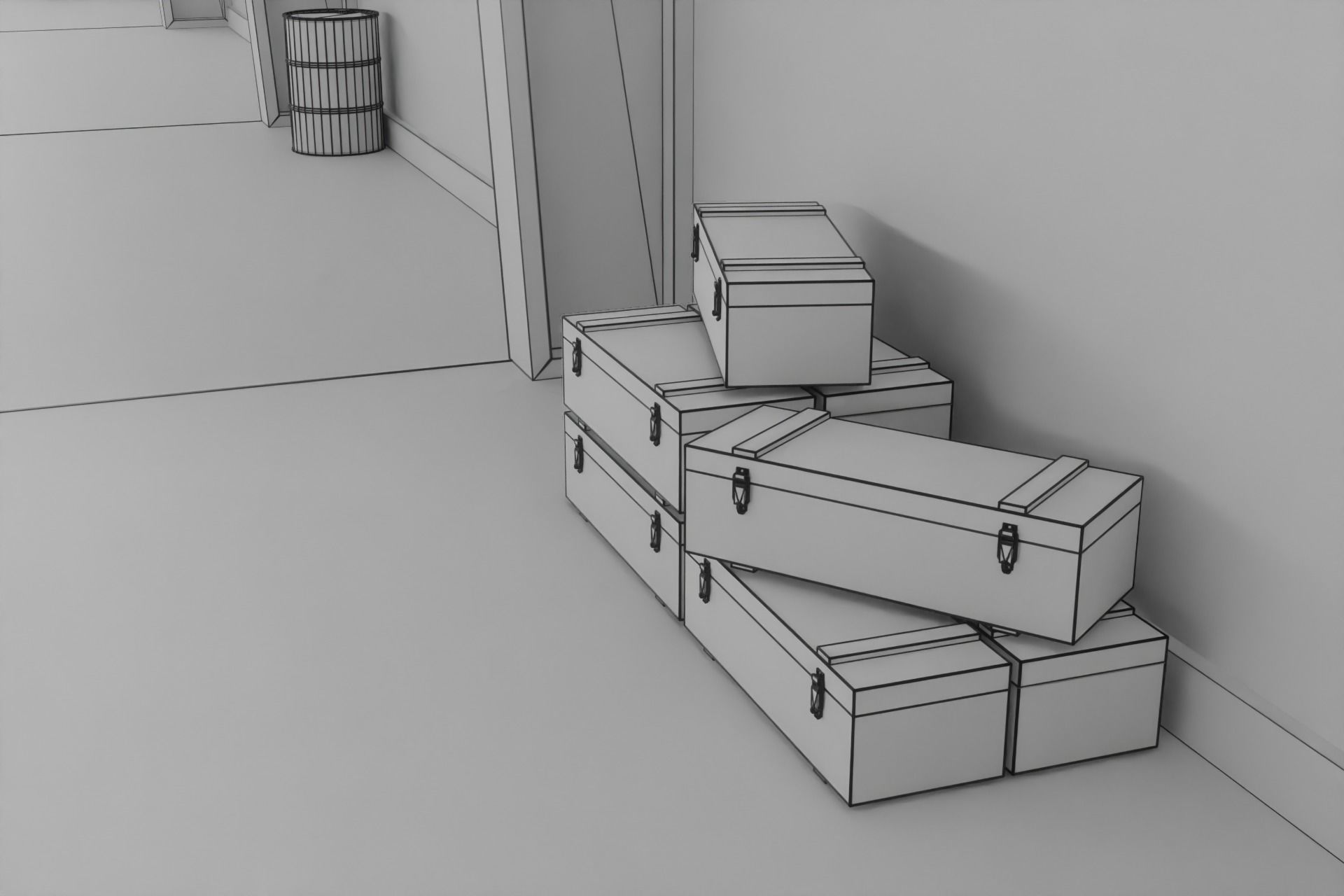 Old hangar 3D model_17