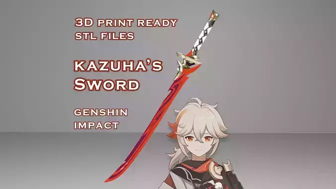 Kazuha Cursed Blade -- Genshin Impact -- Sliced Print Ready 3D print model