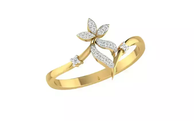 Solitaire Women Engagement Bypass Rings