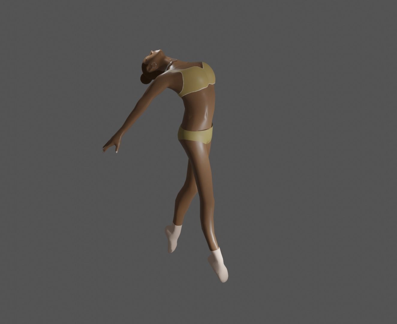 female character Free low-poly 3D model_4