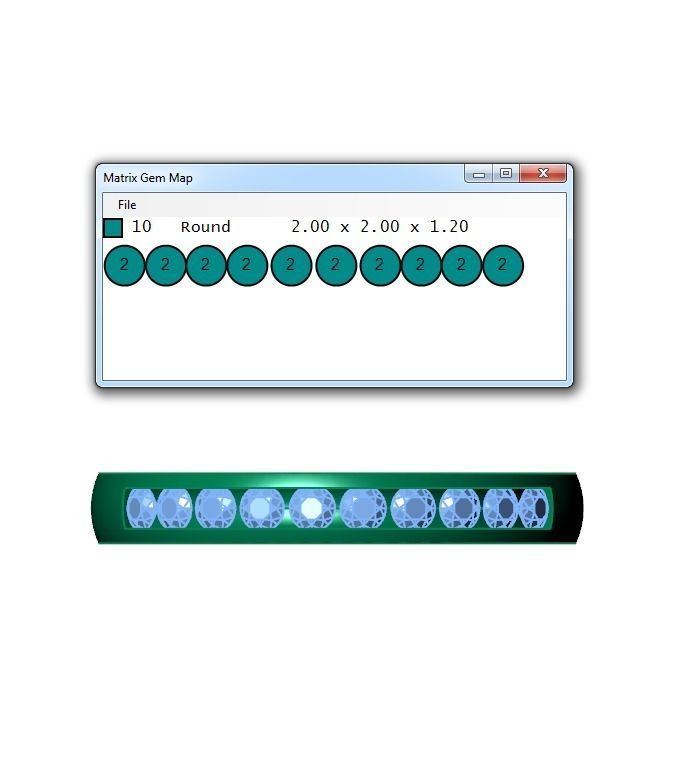 Ring344 gold wedding band with diamonds 3D print model_6