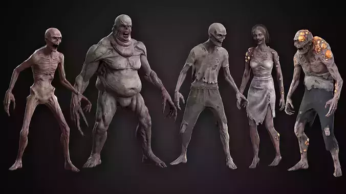 Ghouls Mega Bundle 3D Model Collection