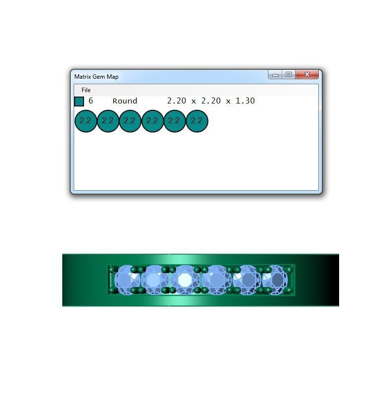 Ring346 gold wedding band with diamonds 3D print model_6