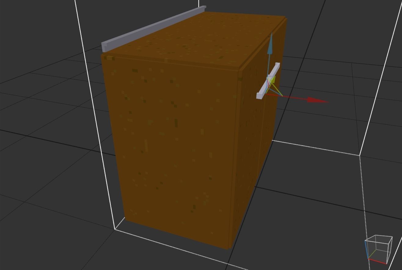 the cabinet is old Low-poly 3D model_16