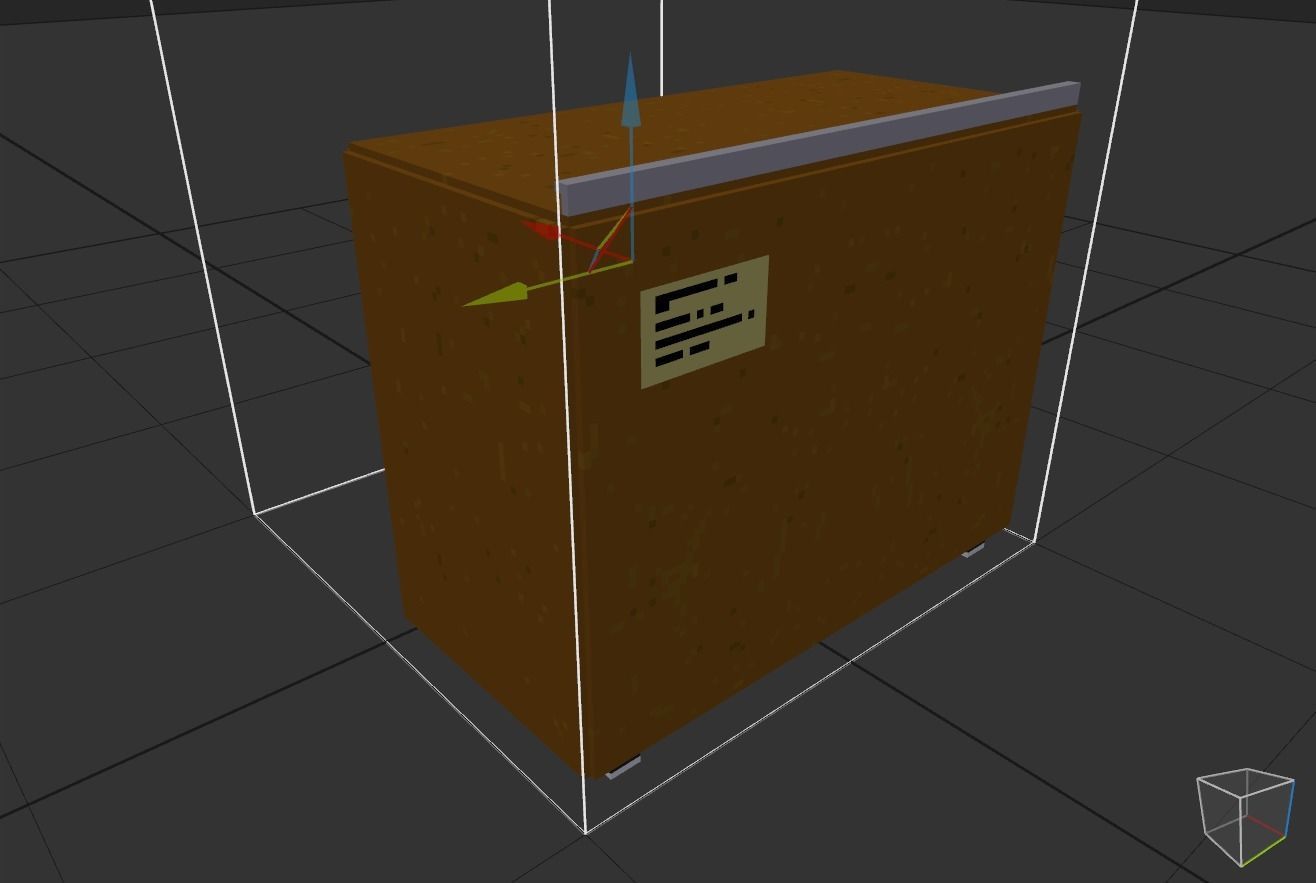 the cabinet is old Low-poly 3D model_13