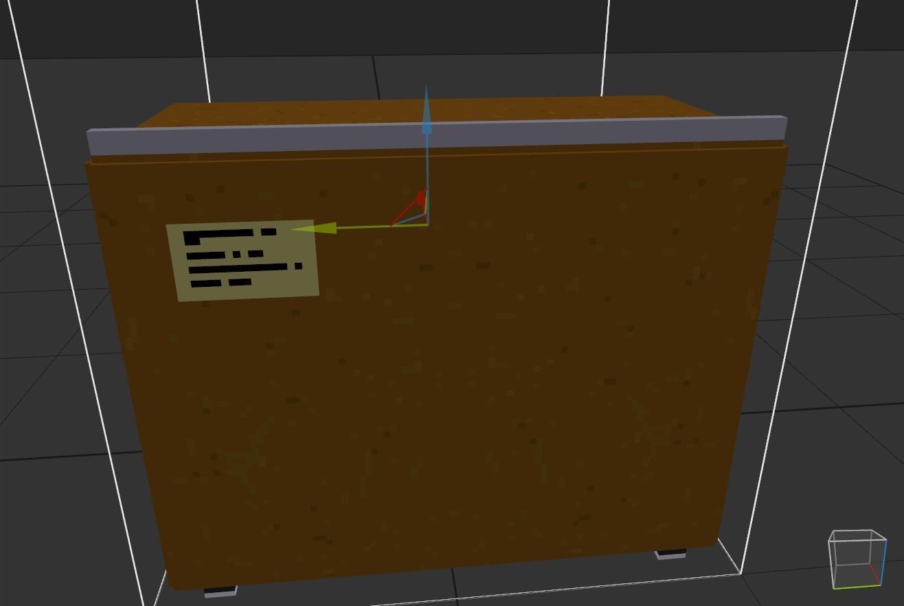 the cabinet is old Low-poly 3D model_14