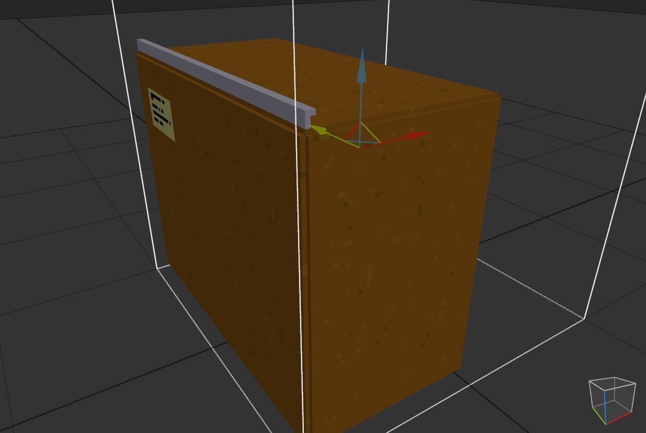 the cabinet is old Low-poly 3D model_15