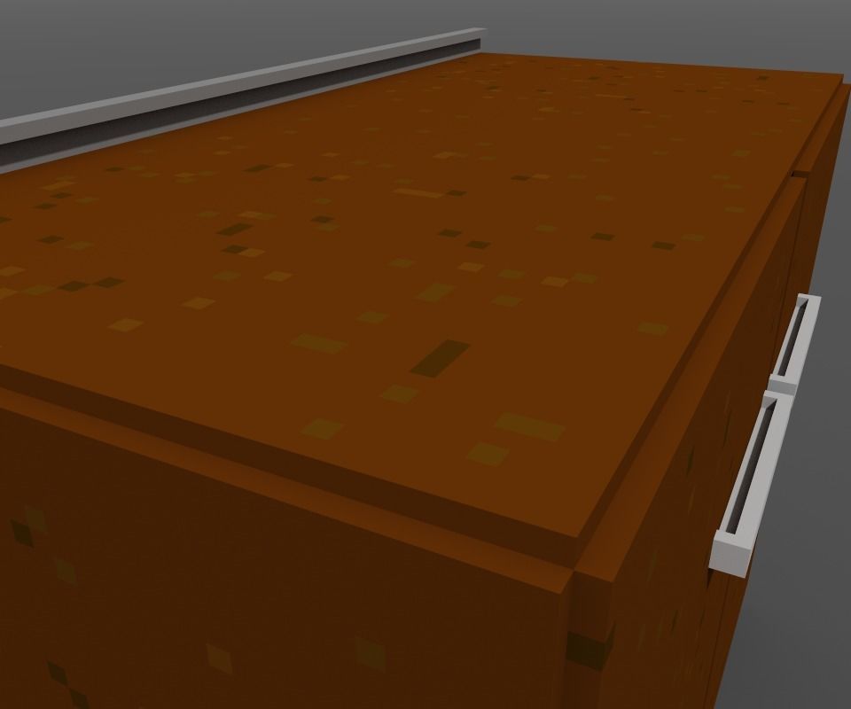 the cabinet is old Low-poly 3D model_6
