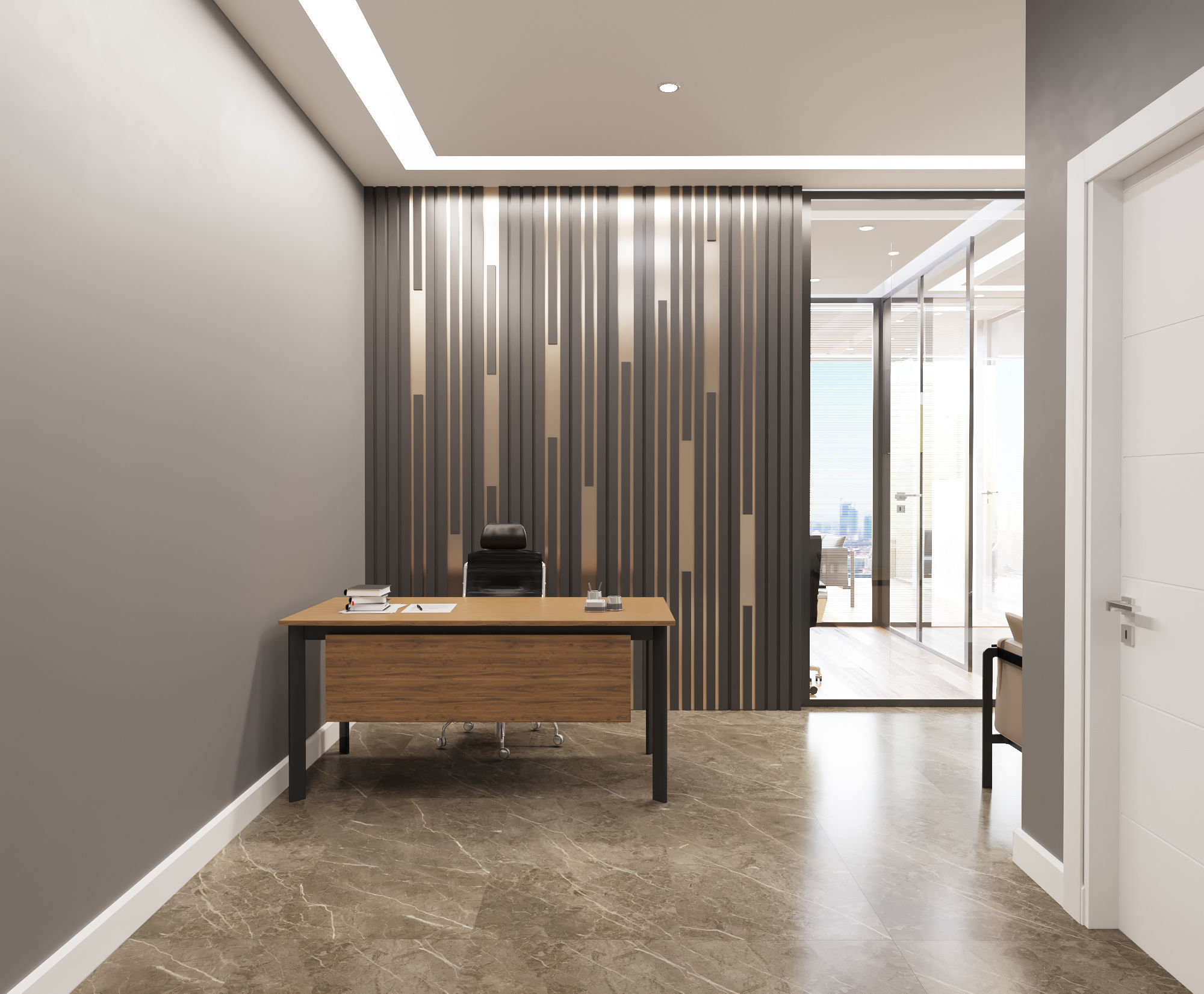 Office Scene 01 3D Model 3D model_1