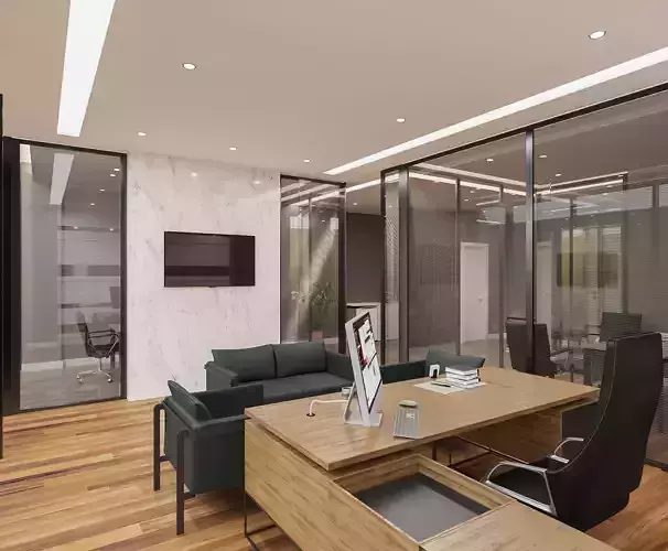 Office Scene 01 3D Model 3D model
