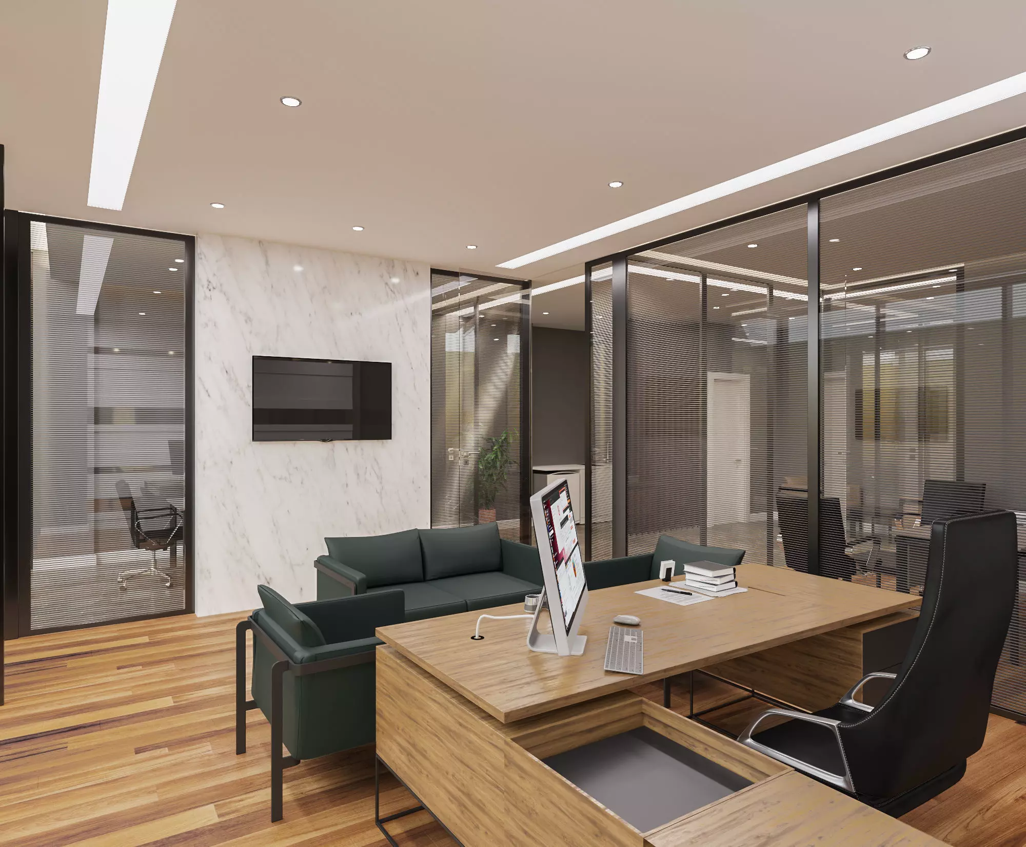 Office Scene 01 3D Model 3D model_0