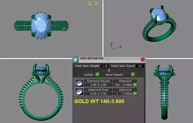 oval engagement ring