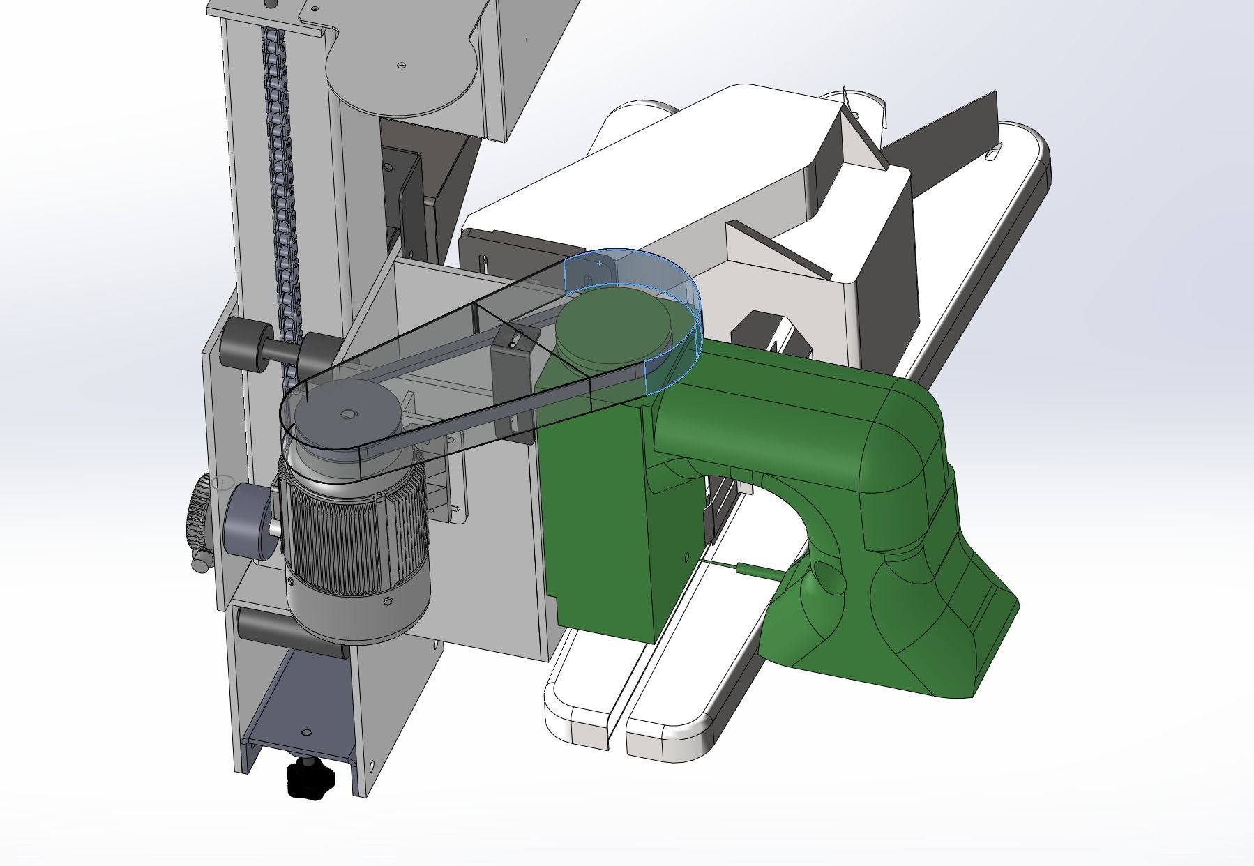 Automatic weighing and packing machine  3D model_11