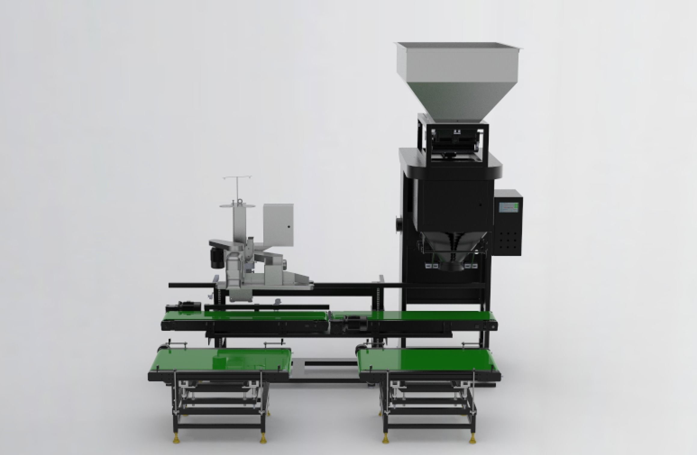 Automatic weighing and packing machine  3D model_3