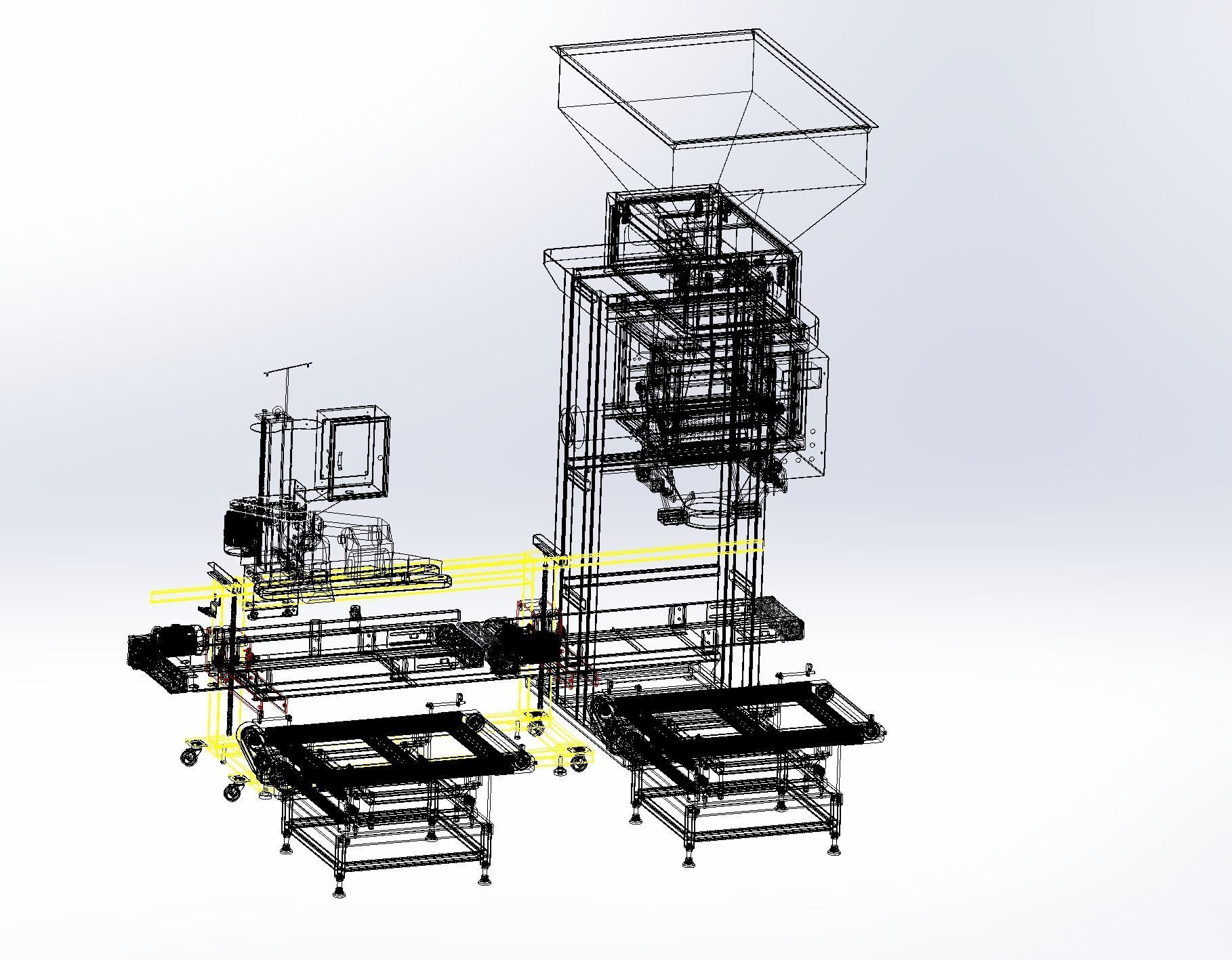 Automatic weighing and packing machine  3D model_19