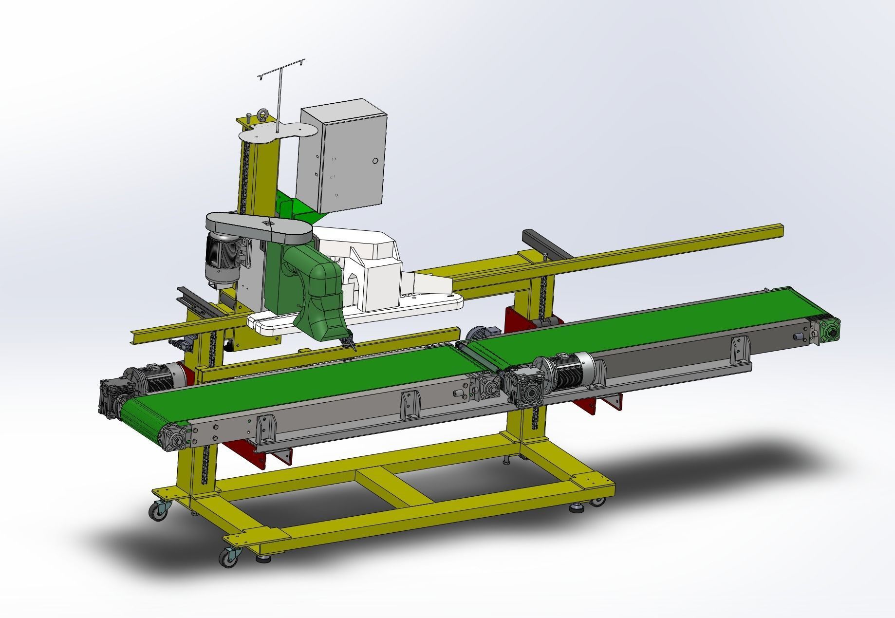 Automatic weighing and packing machine  3D model_10