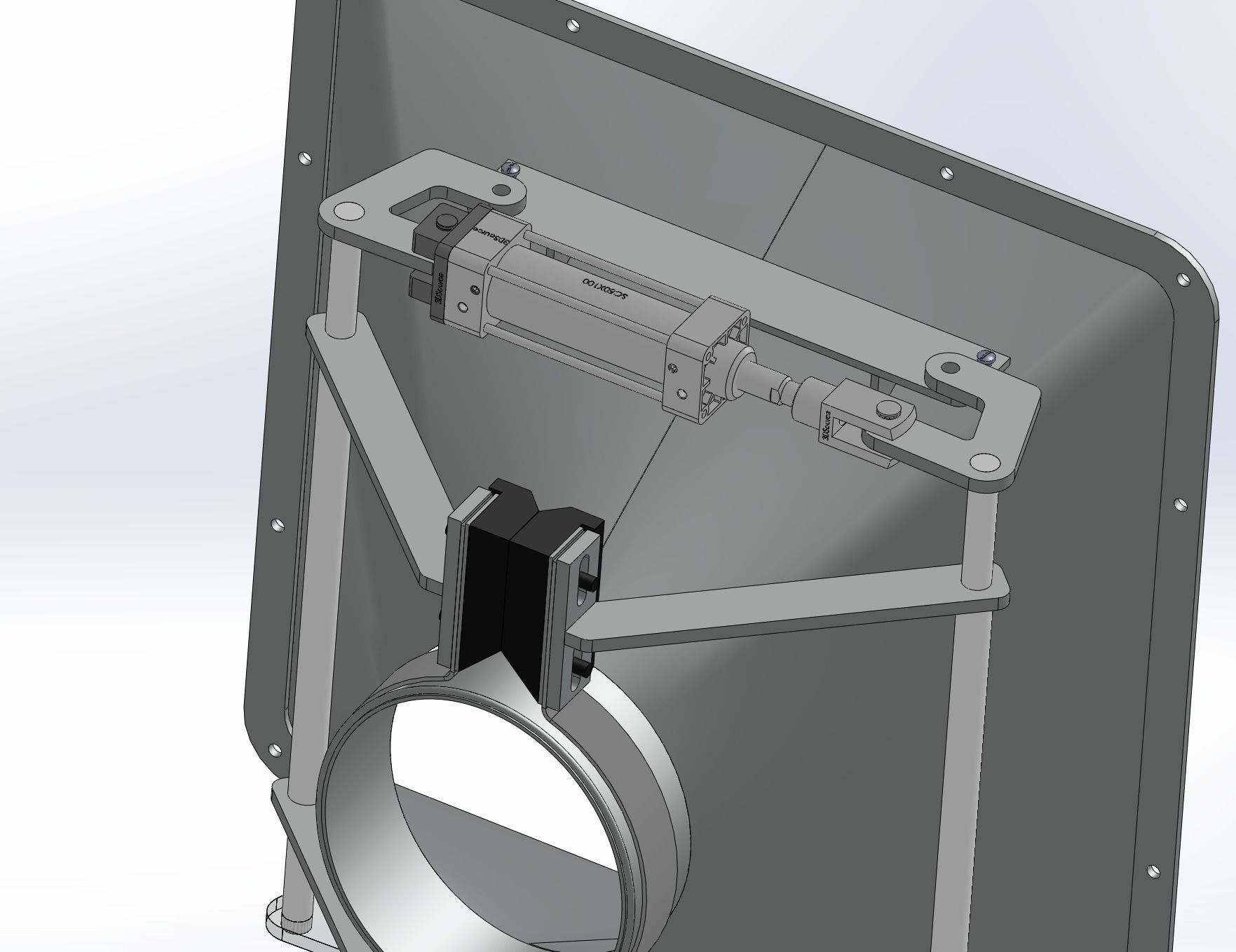 Automatic weighing and packing machine  3D model_17