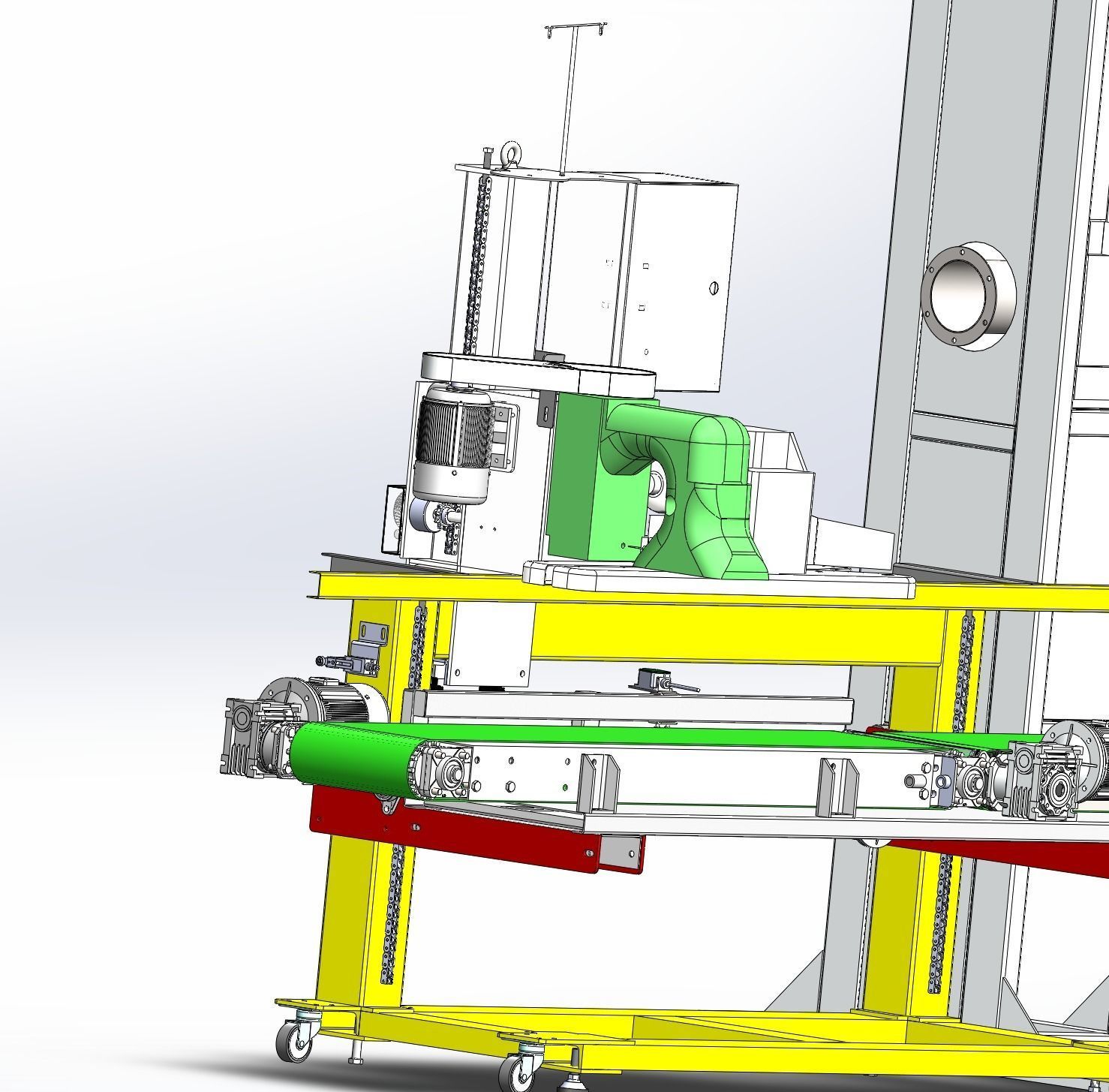 Automatic weighing and packing machine  3D model_7