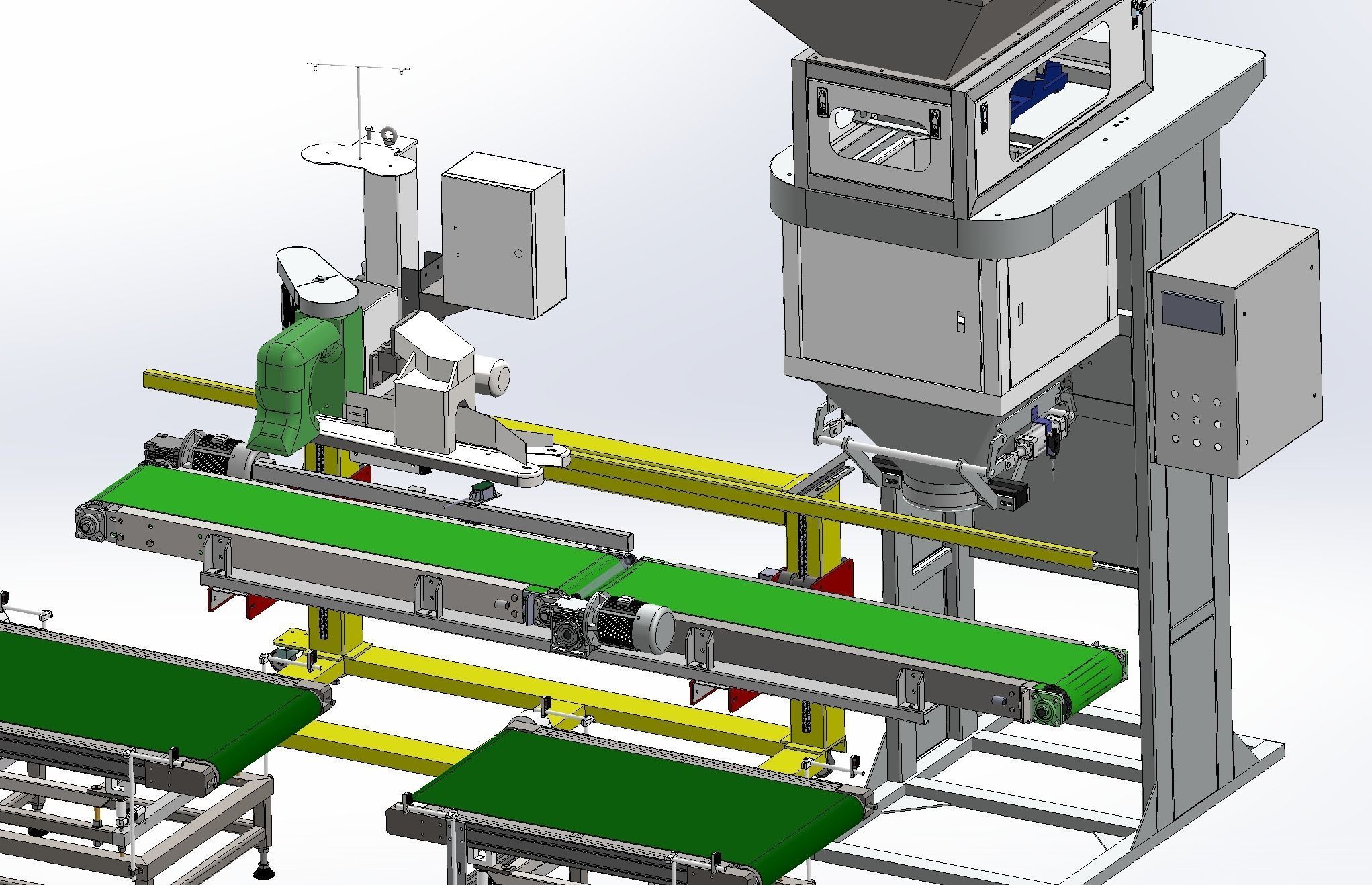 Automatic weighing and packing machine  3D model_18
