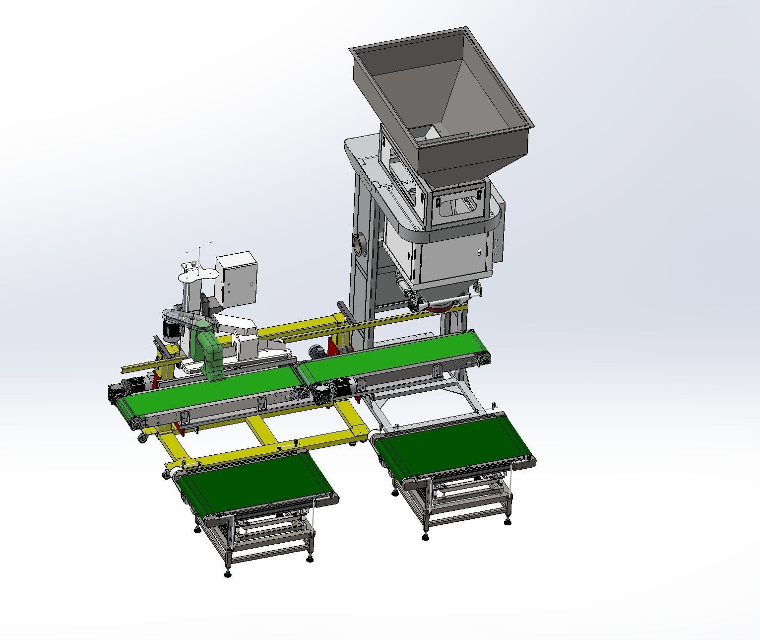 Automatic weighing and packing machine  3D model_12