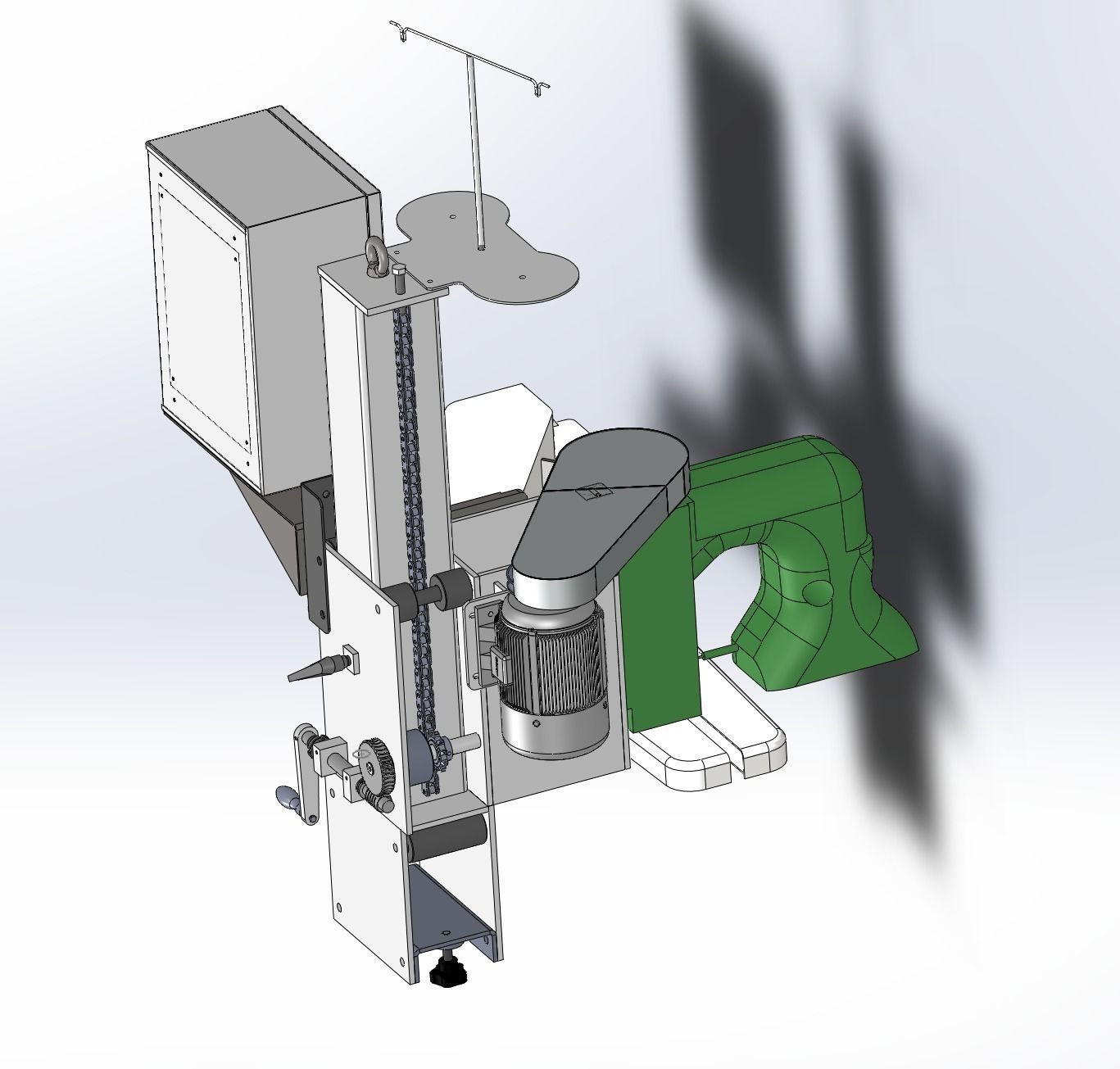 Automatic weighing and packing machine  3D model_9
