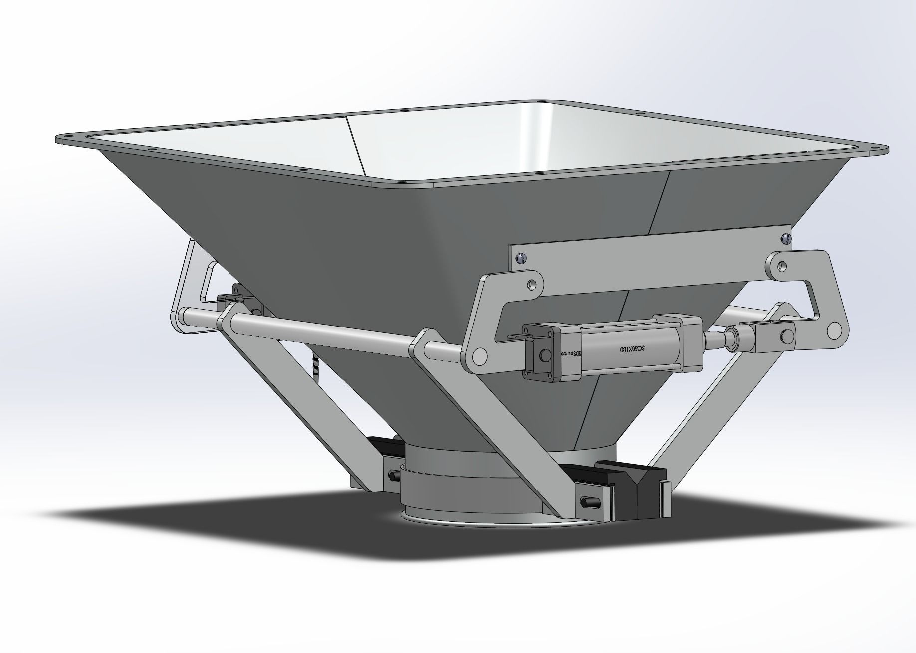 Automatic weighing and packing machine  3D model_8