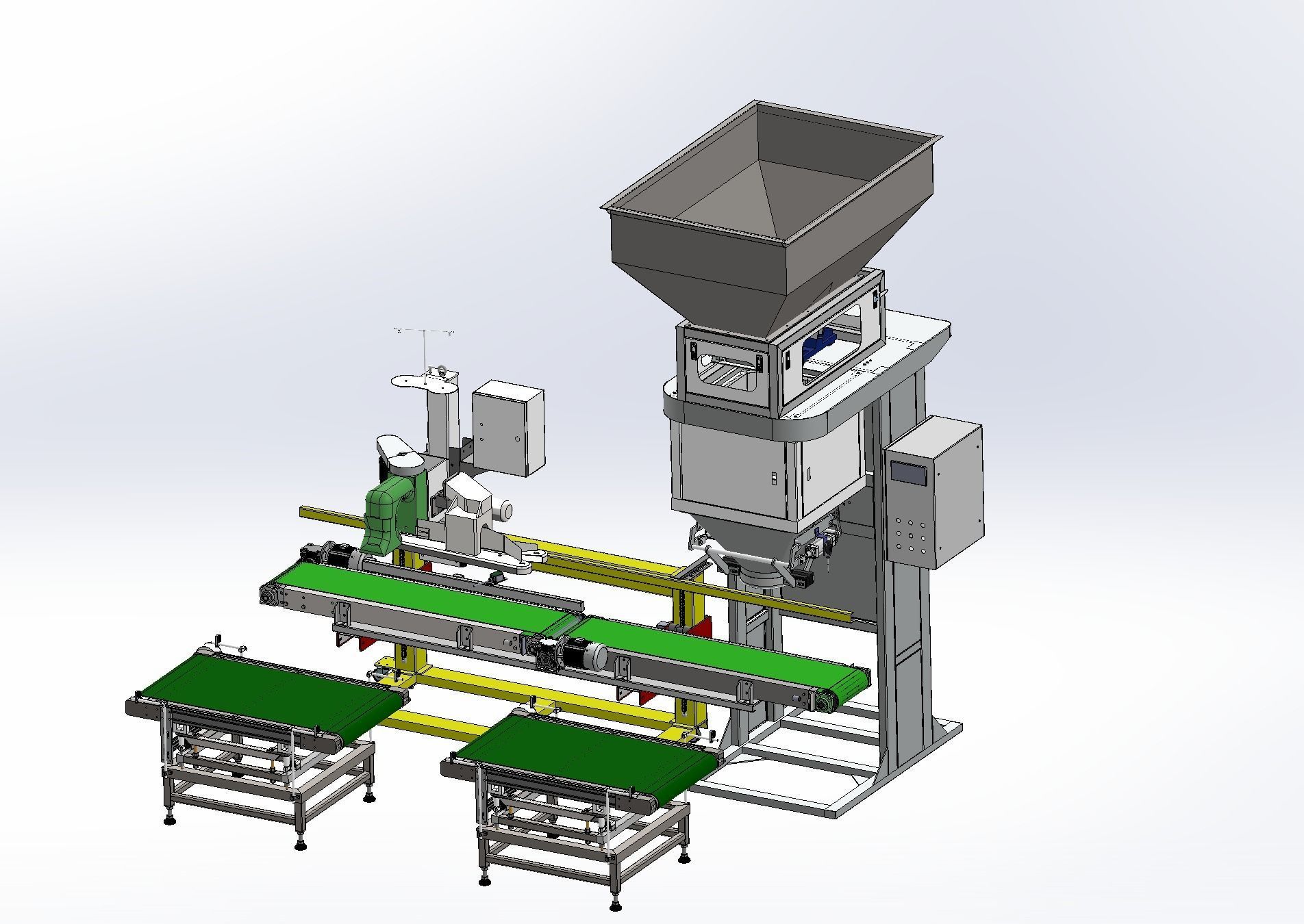 Automatic weighing and packing machine  3D model_13