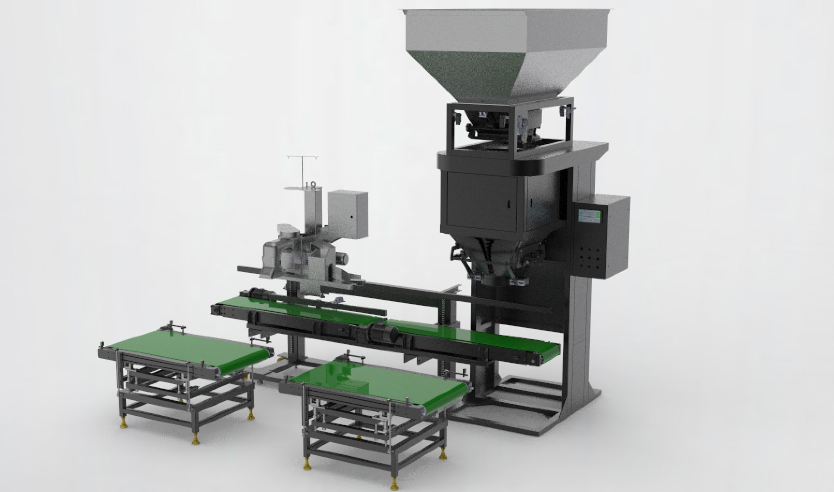 Automatic weighing and packing machine  3D model_2