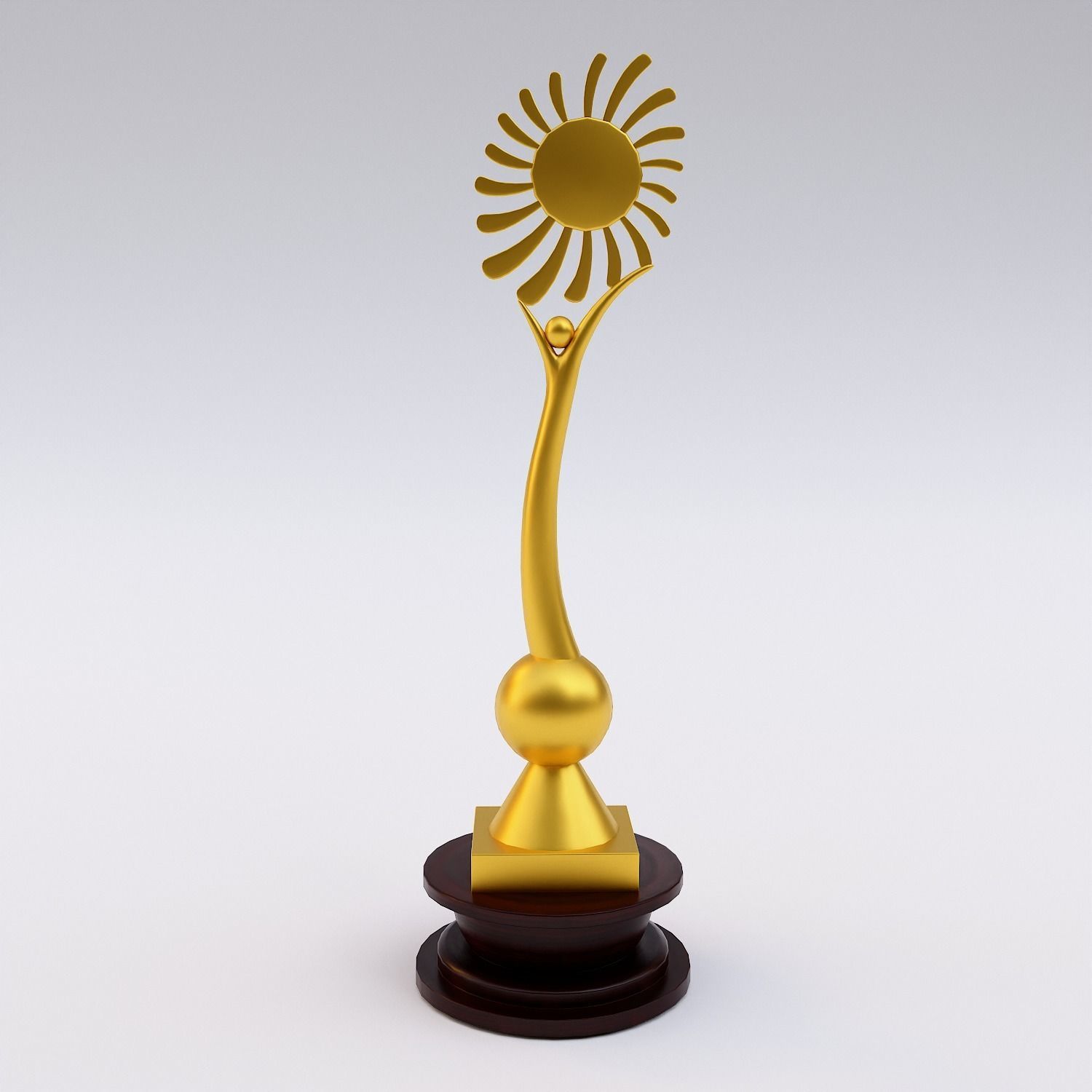 Trophy cup award 3dmodel Low-poly 3D model_1