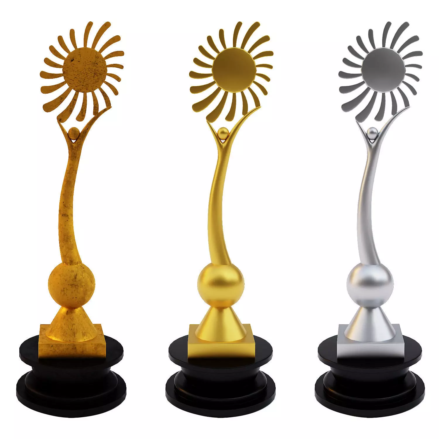 Trophy cup award 3dmodel Low-poly 3D model_0