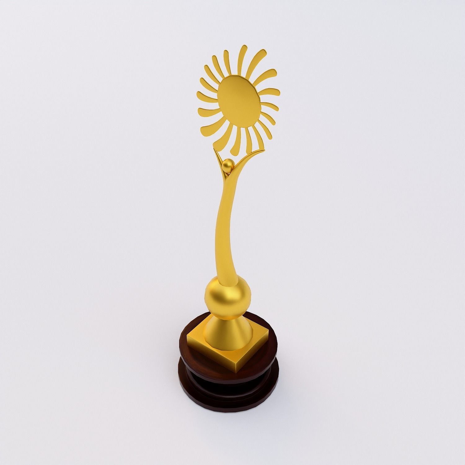 Trophy cup award 3dmodel Low-poly 3D model_2