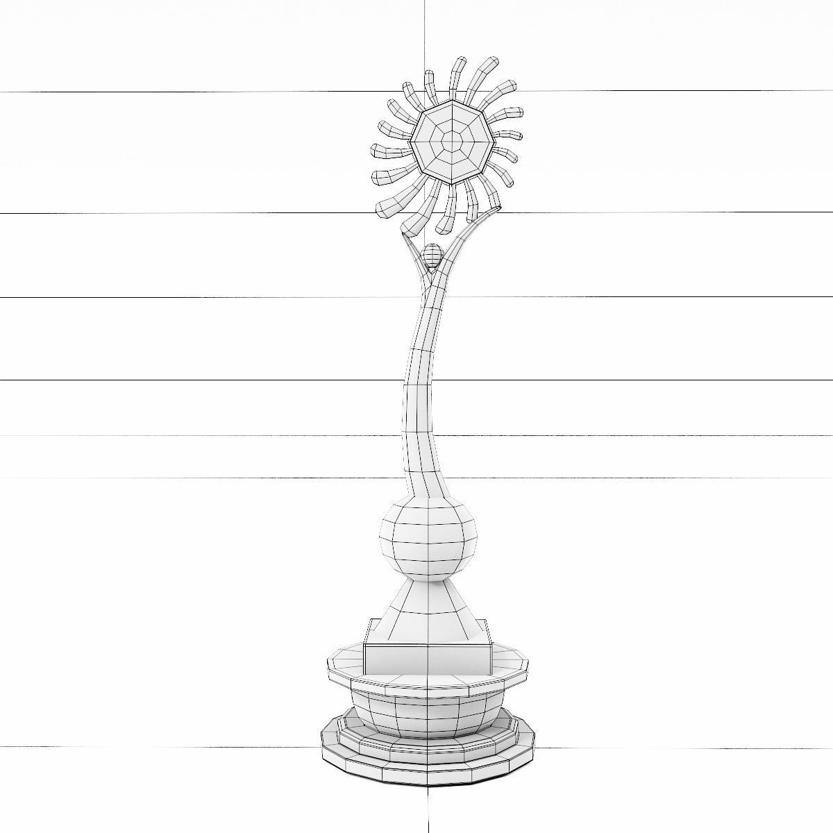 Trophy cup award 3dmodel Low-poly 3D model_4