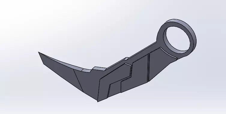 Valorant Prime Kerambit 3D print model_0