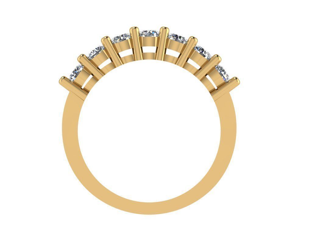 Ring348 gold diamond ring 3D print model_2