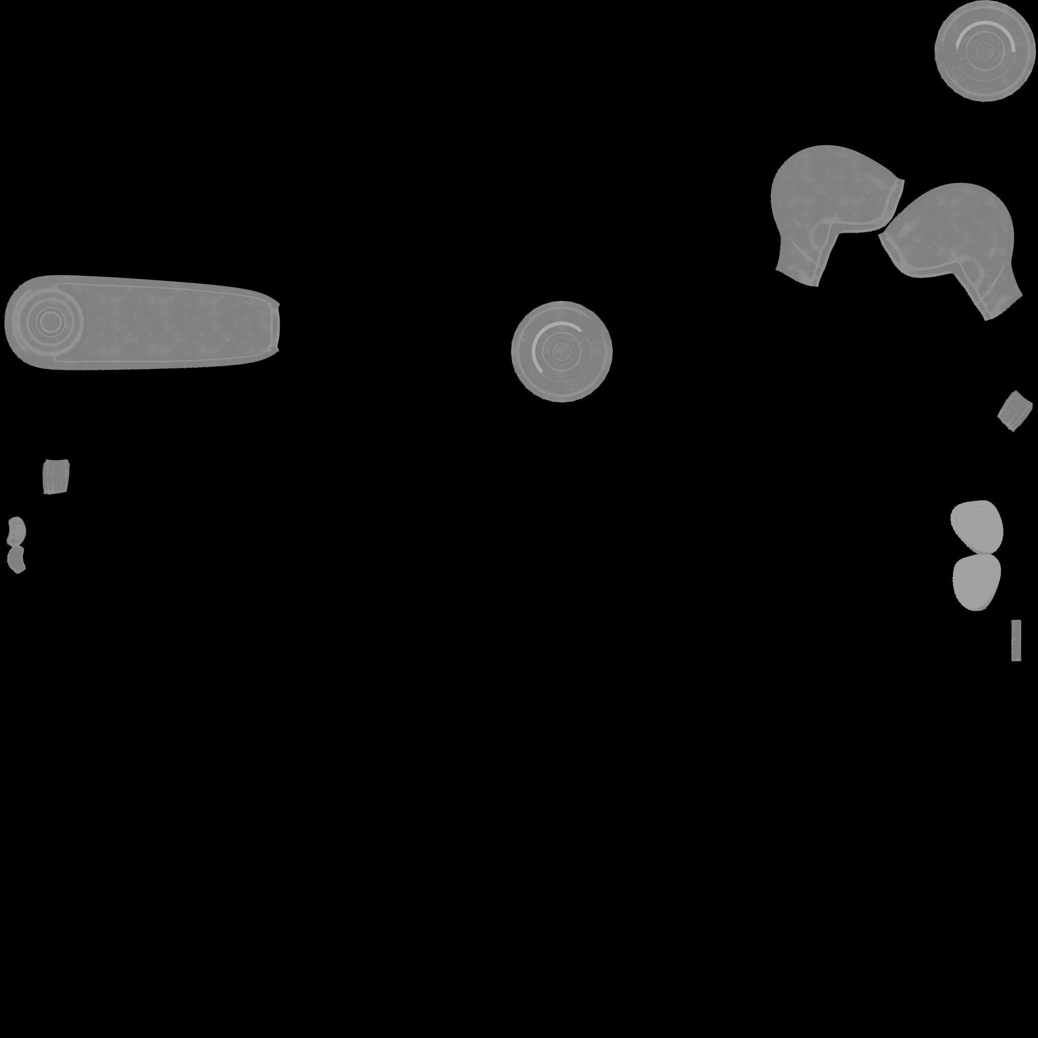 Cyber Security Robo Helmet Low-poly 3D model_12