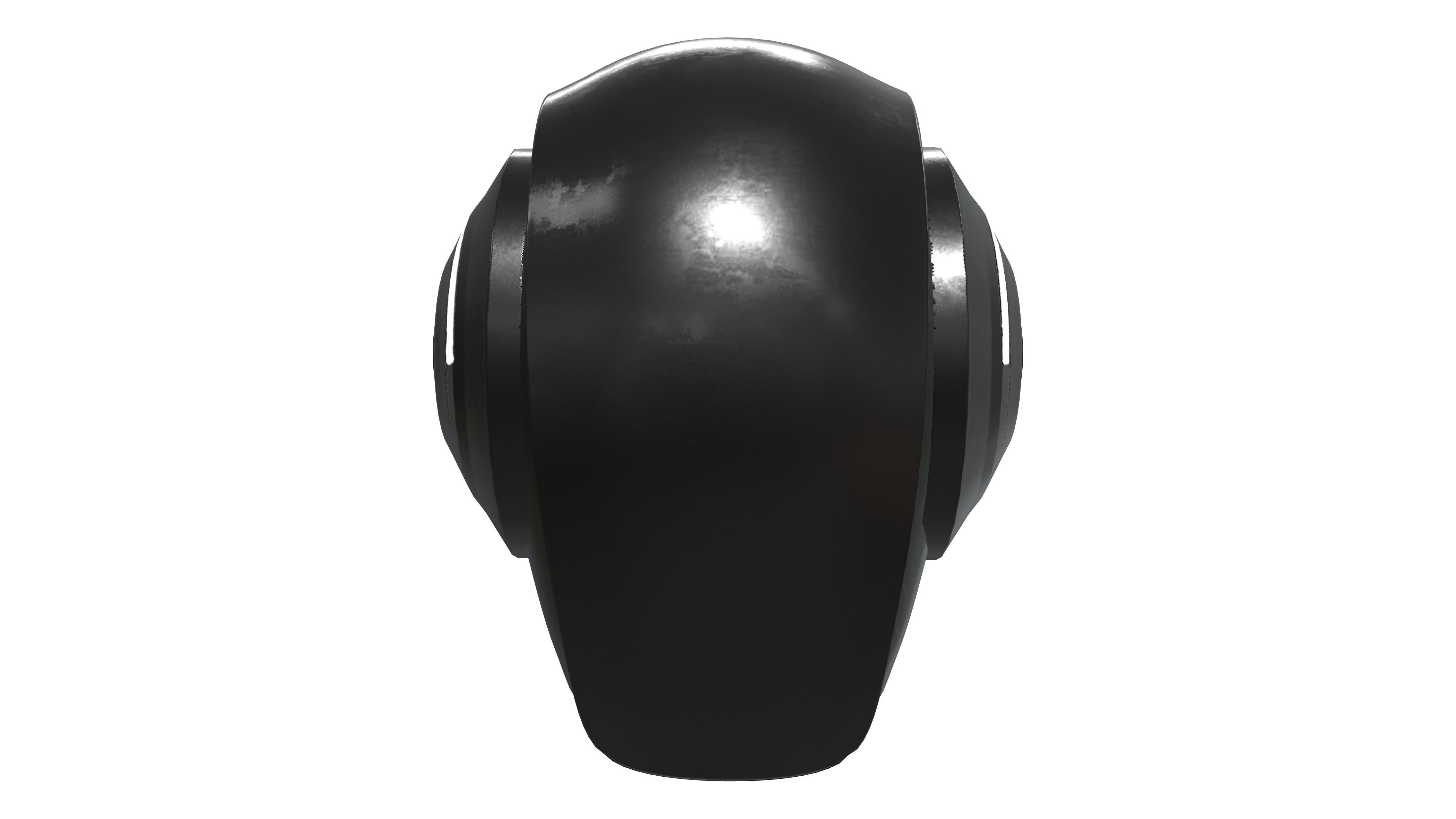 Cyber Security Robo Helmet Low-poly 3D model_4