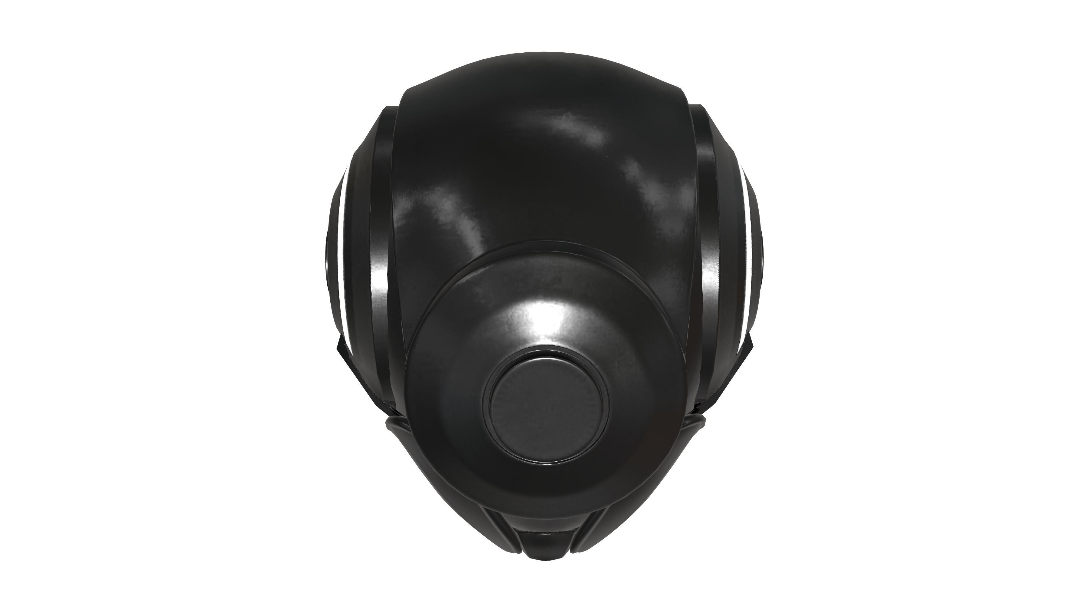 Cyber Security Robo Helmet Low-poly 3D model_6