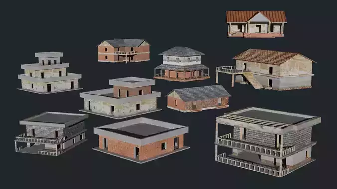 Lowpoly Housees Pack