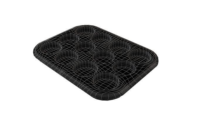 Baking Pans v1 002 Low-poly 3D model 6