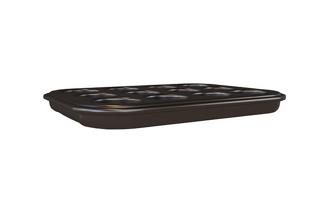 Baking Pans v1 002 Low-poly 3D model 2