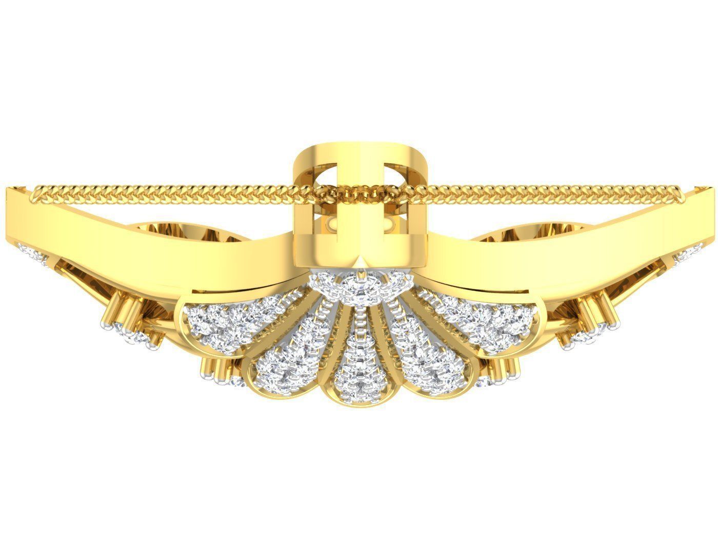 ocean shell type design of earring pendent set 3D print model_4