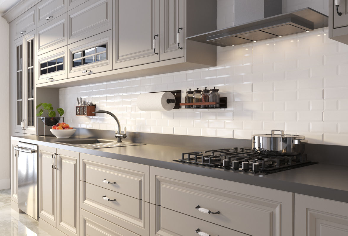 Kitchen Scene 01 3D Model 3D model_1