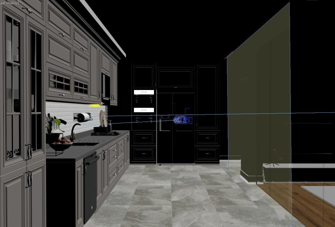 Kitchen Scene 01 3D Model 3D model_3