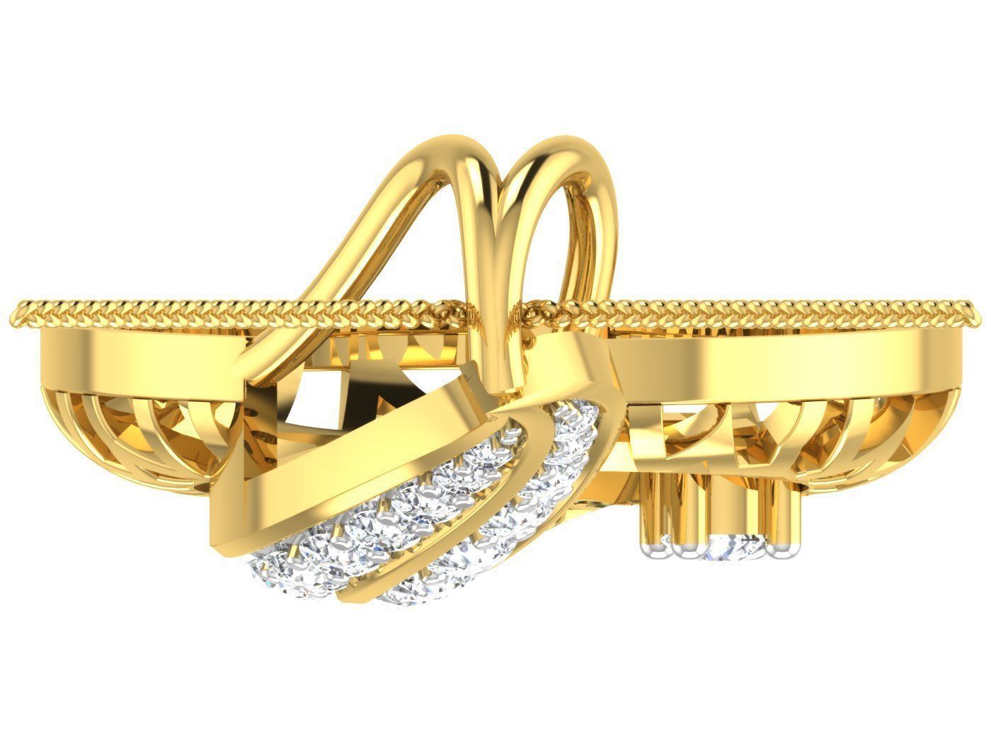 unique earring pendent set 3D print model_4