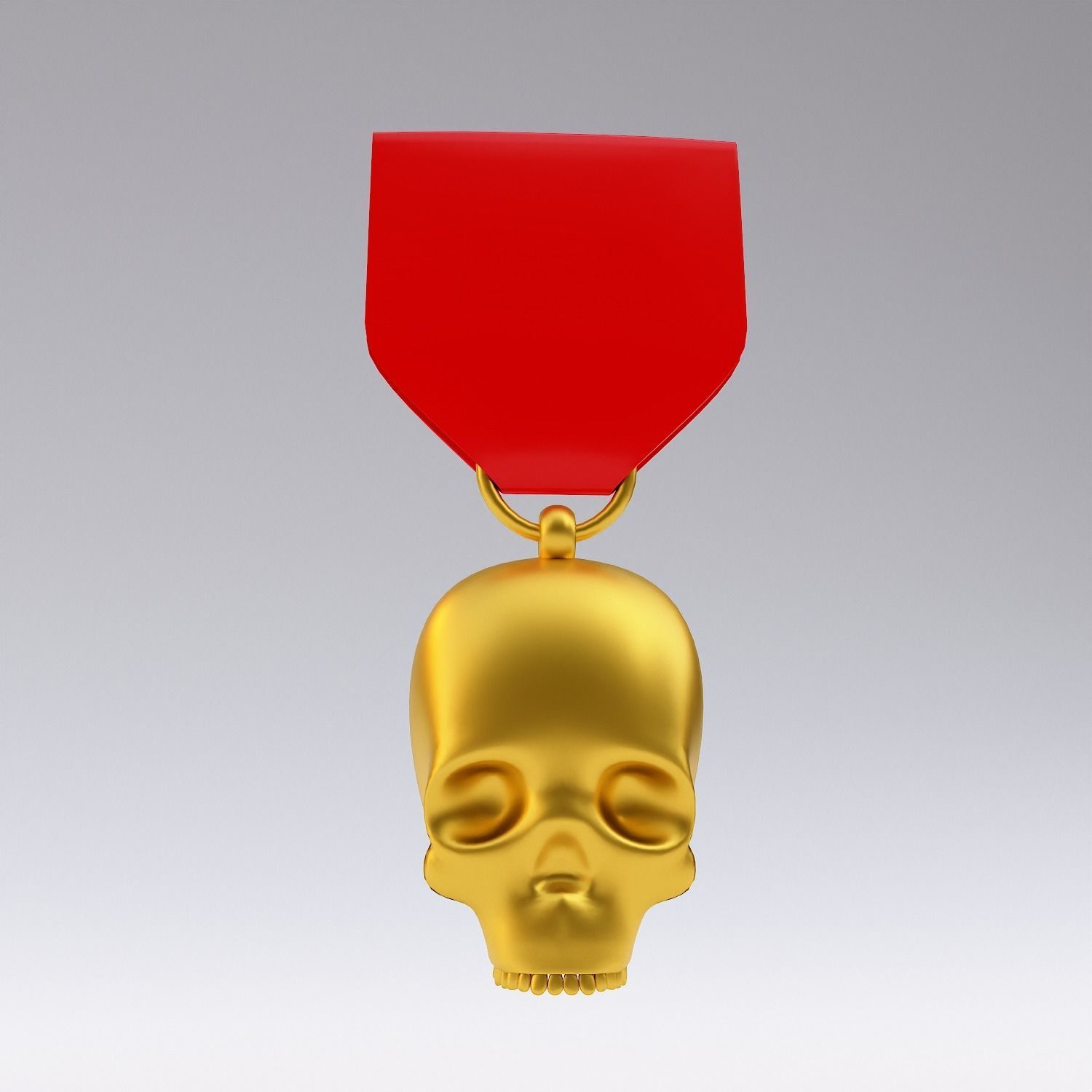 Skull medal award 3dmodel   3D model_2